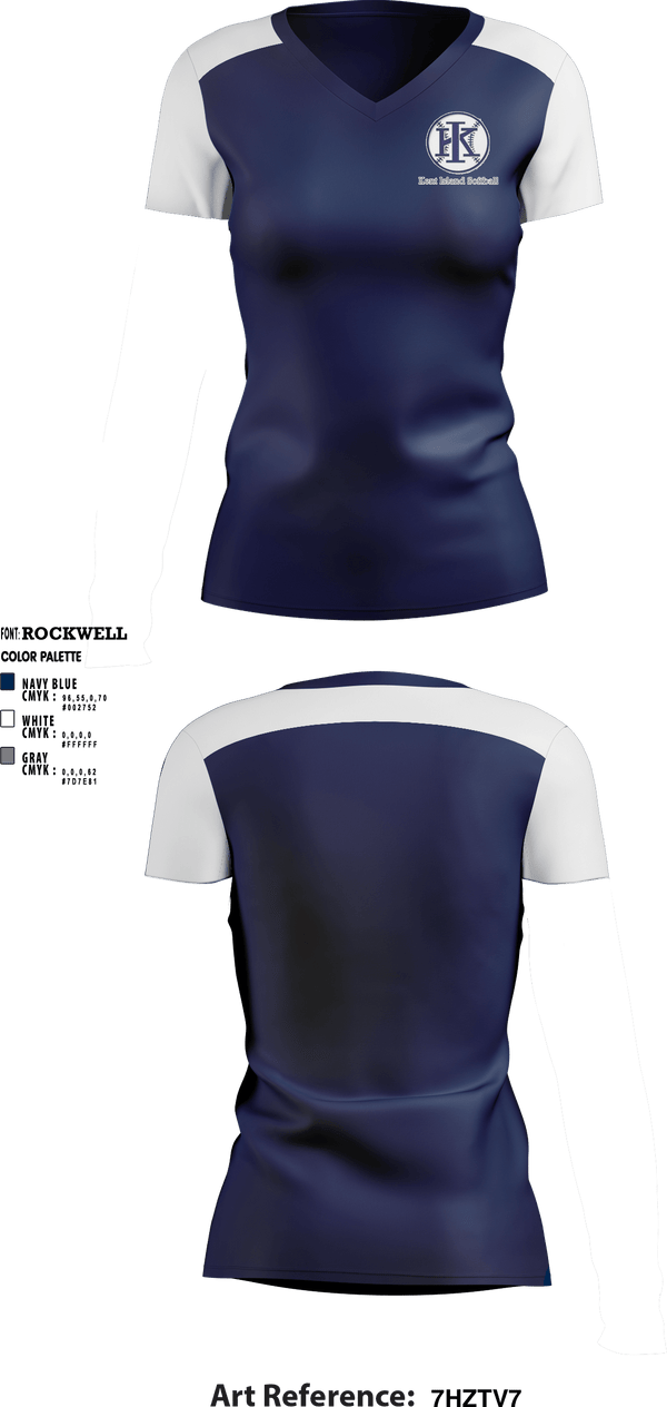 Women's Short Sleeve Vneck Shirt, Kent Island Youth Softball, Spirit Store, Teamtime, Team time, sublimation, custom sports apparel, team uniforms, spirit wear, spiritwear, sports uniforms, custom shirts, team store, custom team store, fundraiser sports, apparel fundraiser