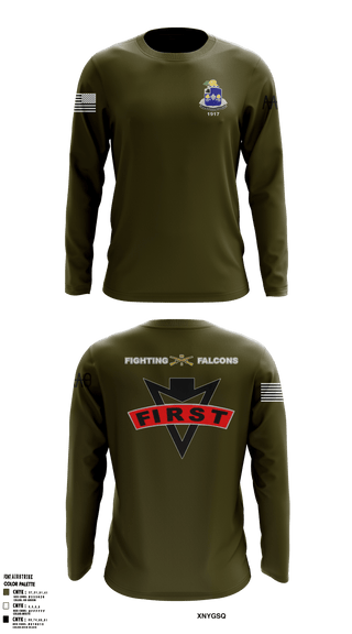 Long Sleeve Performance Shirt, , Army, Teamtime, Team time, sublimation, custom sports apparel, team uniforms, spirit wear, spiritwear, sports uniforms, custom shirts, team store, custom team store, fundraiser sports, apparel fundraiser