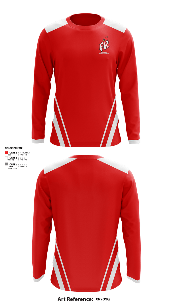 Long Sleeve Performance Shirt, Front Royal Cardinals Baseball, Baseball, Teamtime, Team time, sublimation, custom sports apparel, team uniforms, spirit wear, spiritwear, sports uniforms, custom shirts, team store, custom team store, fundraiser sports, apparel fundraiser