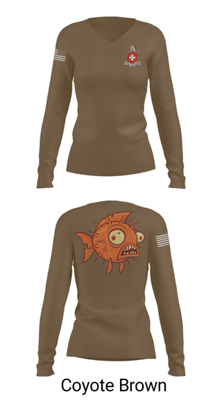 Women's Long Sleeve Vneck Shirt, , Army, Teamtime, Team time, sublimation, custom sports apparel, team uniforms, spirit wear, spiritwear, sports uniforms, custom shirts, team store, custom team store, fundraiser sports, apparel fundraiser