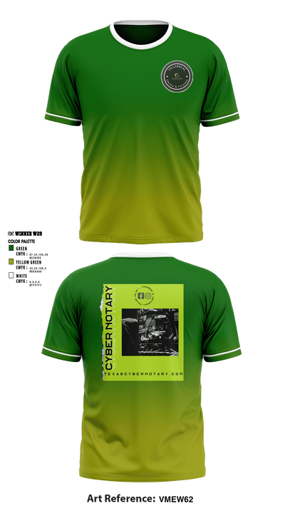 Cyber Notary 71762089 Short Sleeve Performance Shirt - 1
