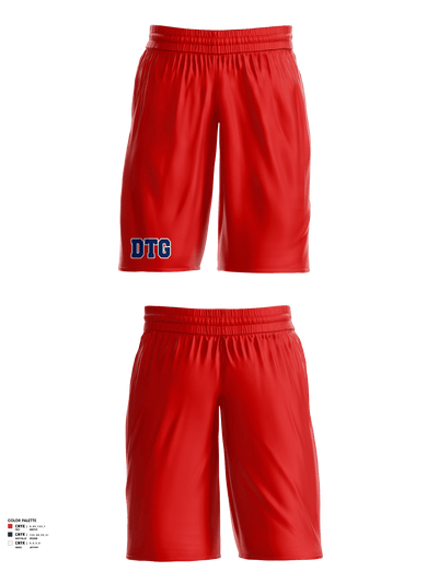DTG Basketball 38220233 Reversible Basketball Shorts (Red/Blue) - 4