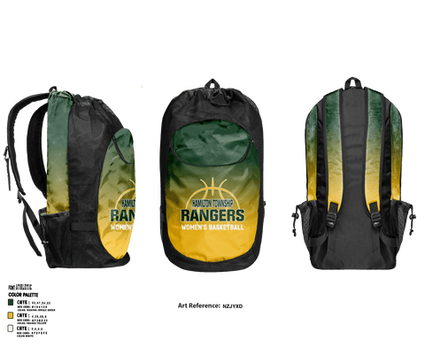 Gear Bag, Hamilton Middle School Basketball, Women's Basketball, Teamtime, Team time, sublimation, custom sports apparel, team uniforms, spirit wear, spiritwear, sports uniforms, custom shirts, team store, custom team store, fundraiser sports, apparel fundraiser
