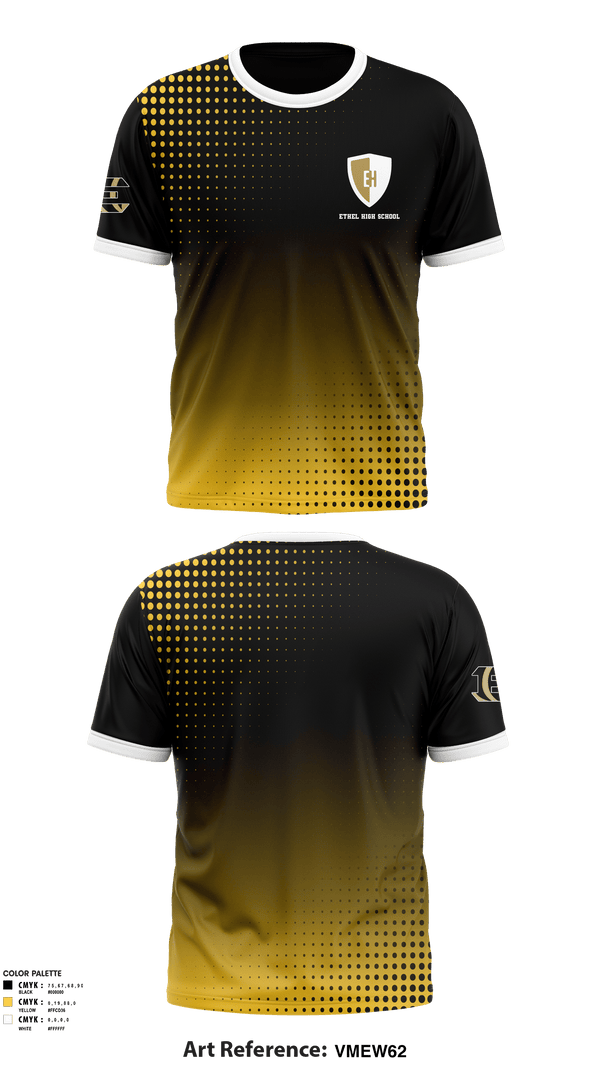 Short Sleeve Performance Shirt, Ethel High School, Spirit Store, Teamtime, Team time, sublimation, custom sports apparel, team uniforms, spirit wear, spiritwear, sports uniforms, custom shirts, team store, custom team store, fundraiser sports, apparel fundraiser