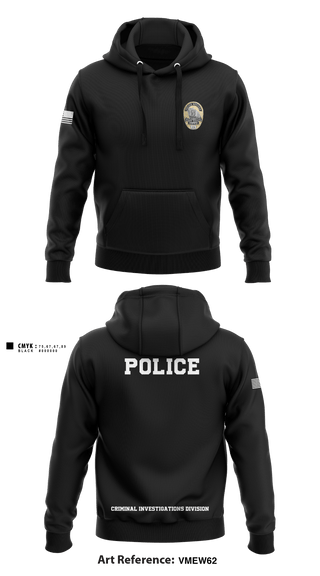 Hoodie, POLICE CRIMINAL INVESTIGATIONS DIVISION, , Teamtime, Team time, sublimation, custom sports apparel, team uniforms, spirit wear, spiritwear, sports uniforms, custom shirts, team store, custom team store, fundraiser sports, apparel fundraiser