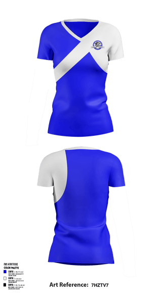 Women's Short Sleeve Vneck Shirt, Trinity Senior High School, Spirit Store, Teamtime, Team time, sublimation, custom sports apparel, team uniforms, spirit wear, spiritwear, sports uniforms, custom shirts, team store, custom team store, fundraiser sports, apparel fundraiser