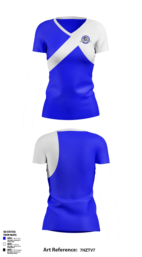 Women's Short Sleeve Vneck Shirt, Trinity Senior High School, Spirit Store, Teamtime, Team time, sublimation, custom sports apparel, team uniforms, spirit wear, spiritwear, sports uniforms, custom shirts, team store, custom team store, fundraiser sports, apparel fundraiser