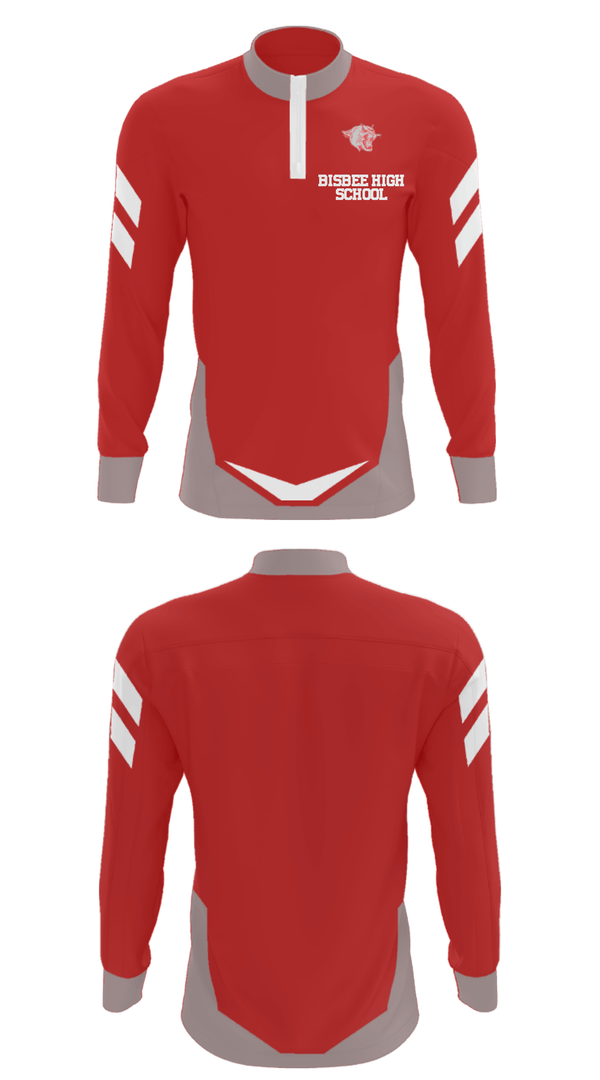 Quarter Zip Jacket, Bisbee High School, Spirit Store, Teamtime, Team time, sublimation, custom sports apparel, team uniforms, spirit wear, spiritwear, sports uniforms, custom shirts, team store, custom team store, fundraiser sports, apparel fundraiser