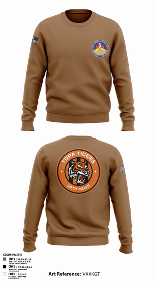 Crew Neck Sweatshirt, 18 Medical Support Squadron, Air Force, Teamtime, Team time, sublimation, custom sports apparel, team uniforms, spirit wear, spiritwear, sports uniforms, custom shirts, team store, custom team store, fundraiser sports, apparel fundraiser