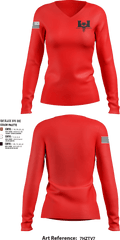 302nd EN CO 64266225 Women's Long Sleeve V-neck Shirt - 6