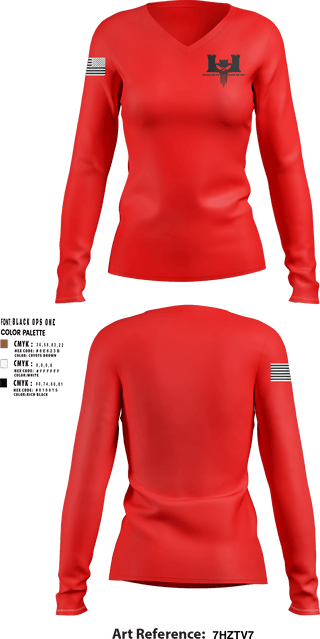 Women's Long Sleeve Vneck Shirt, 302nd EN CO, Army, Teamtime, Team time, sublimation, custom sports apparel, team uniforms, spirit wear, spiritwear, sports uniforms, custom shirts, team store, custom team store, fundraiser sports, apparel fundraiser