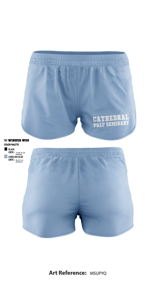 Women's Shorts, Cathedral Prep Seminary, Spirit Store, Teamtime, Team time, sublimation, custom sports apparel, team uniforms, spirit wear, spiritwear, sports uniforms, custom shirts, team store, custom team store, fundraiser sports, apparel fundraiser
