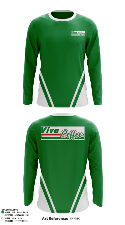 Viva coffee 5989681 Long Sleeve Performance Shirt - 1