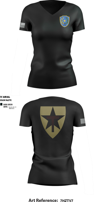 Women's Short Sleeve Vneck Shirt, , National Guard, Teamtime, Team time, sublimation, custom sports apparel, team uniforms, spirit wear, spiritwear, sports uniforms, custom shirts, team store, custom team store, fundraiser sports, apparel fundraiser