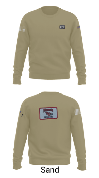 Crew Neck Sweatshirt, , Army, Teamtime, Team time, sublimation, custom sports apparel, team uniforms, spirit wear, spiritwear, sports uniforms, custom shirts, team store, custom team store, fundraiser sports, apparel fundraiser