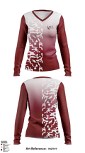 Calhoun Area Career Center 16607453 Women's Long Sleeve V-neck Shirt - 1