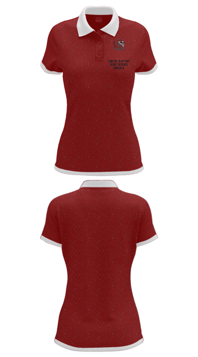 Curtis Baptist High School Soccer 45048321 Women's Short Sleeve Performance Polo  - 23