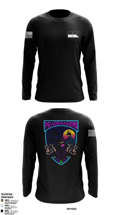 4-4 Attack Battalion 63788655 Long Sleeve Performance Shirt - 3