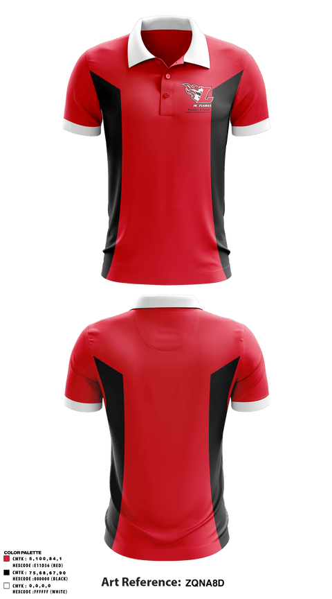 Short Sleeve Performance Polo, Lodi Jr Flames Football & Cheer, Cheer, Teamtime, Team time, sublimation, custom sports apparel, team uniforms, spirit wear, spiritwear, sports uniforms, custom shirts, team store, custom team store, fundraiser sports, apparel fundraiser