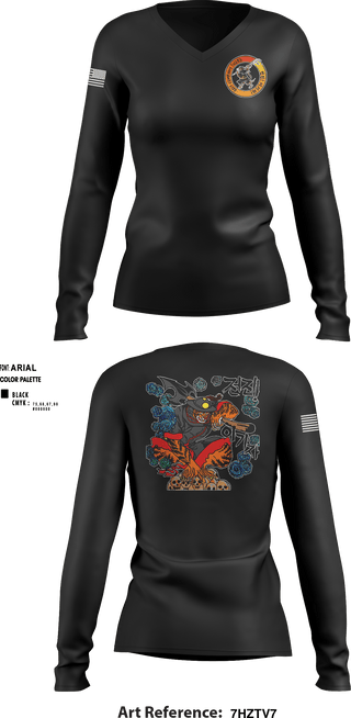 Women's Long Sleeve Vneck Shirt, , Army, Teamtime, Team time, sublimation, custom sports apparel, team uniforms, spirit wear, spiritwear, sports uniforms, custom shirts, team store, custom team store, fundraiser sports, apparel fundraiser