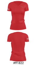 North Attleborough High School Swimming 66715277 Women's Short Sleeve V-neck Shirt - 21