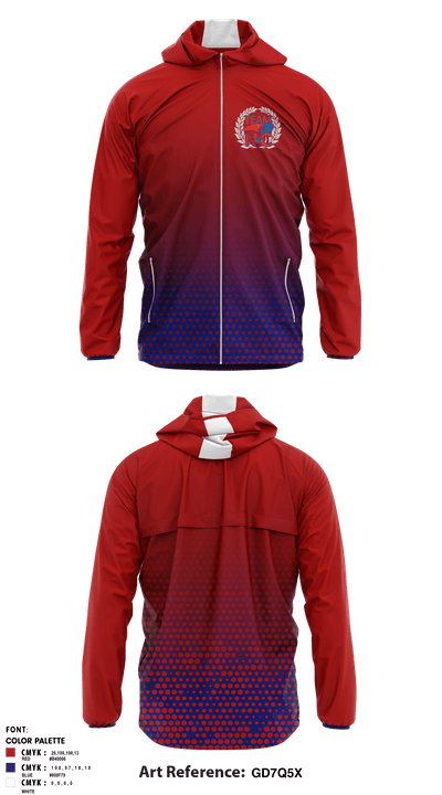 North Carolina Usa Wrestling 59089646 Windbreaker - 1
