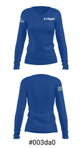 E Flight 75066901 Women's Long Sleeve V-neck Shirt - 37