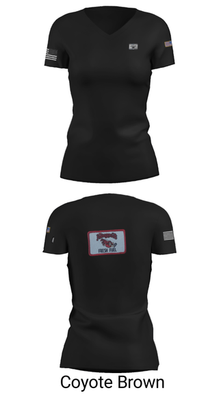 Women's Short Sleeve Vneck Shirt, , Army, Teamtime, Team time, sublimation, custom sports apparel, team uniforms, spirit wear, spiritwear, sports uniforms, custom shirts, team store, custom team store, fundraiser sports, apparel fundraiser
