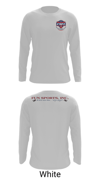 Long Sleeve Performance Shirt, Fun Sports, Football, Teamtime, Team time, sublimation, custom sports apparel, team uniforms, spirit wear, spiritwear, sports uniforms, custom shirts, team store, custom team store, fundraiser sports, apparel fundraiser