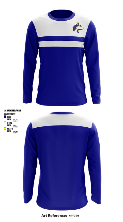 Breckenridge High School Volleyball 84765572 Long Sleeve Performance Shirt - 1