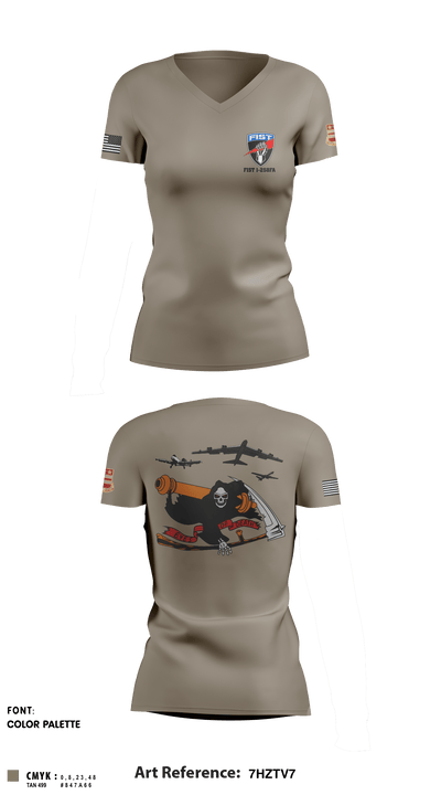 DET 1 HHB 1-258 FA 53026812 Women's Short Sleeve V-neck Shirt - 5