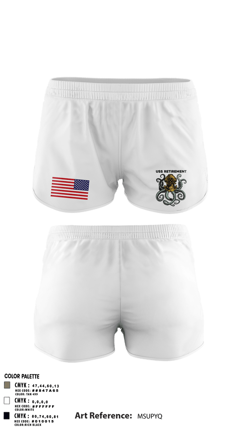 Ranger Panties, USS Retirement, Navy, Teamtime, Team time, sublimation, custom sports apparel, team uniforms, spirit wear, spiritwear, sports uniforms, custom shirts, team store, custom team store, fundraiser sports, apparel fundraiser