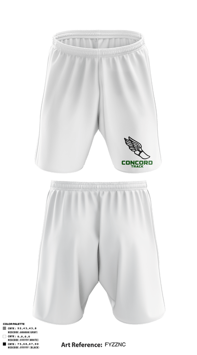 Concord High School Track 53059740 Athletic Shorts With Pockets - 5