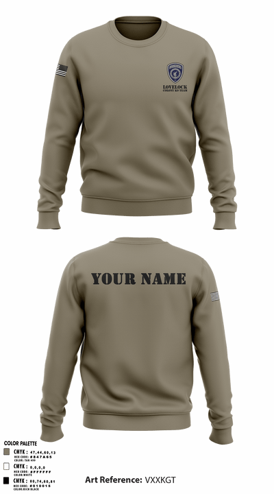 Lovelock Colony K9 Team 95357132 Crew Neck Sweatshirt - 49