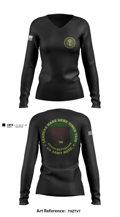 Matadors 46734874 Women's Long Sleeve V-neck Shirt - 1