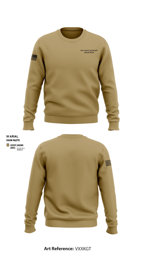 Crew Neck Sweatshirt, 186 Force Support Squadron, Air Force, Teamtime, Team time, sublimation, custom sports apparel, team uniforms, spirit wear, spiritwear, sports uniforms, custom shirts, team store, custom team store, fundraiser sports, apparel fundraiser