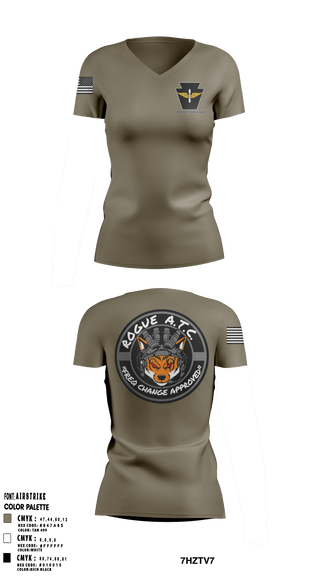 Women's Short Sleeve Vneck Shirt, , National Guard, Teamtime, Team time, sublimation, custom sports apparel, team uniforms, spirit wear, spiritwear, sports uniforms, custom shirts, team store, custom team store, fundraiser sports, apparel fundraiser