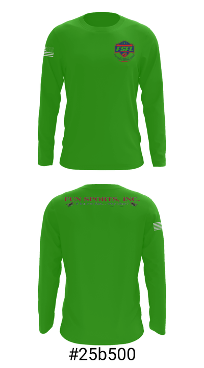 Fun Sports 14998768 Long Sleeve Performance Shirt - 18