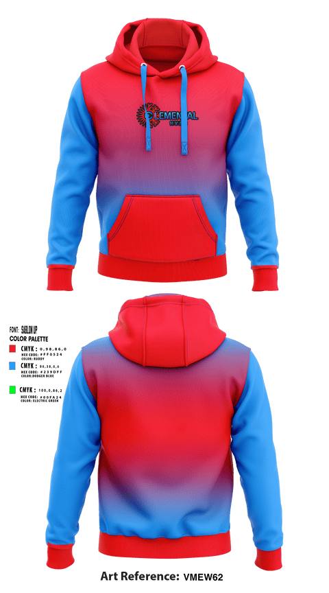 Hoodie, Elemental HVAC, , Teamtime, Team time, sublimation, custom sports apparel, team uniforms, spirit wear, spiritwear, sports uniforms, custom shirts, team store, custom team store, fundraiser sports, apparel fundraiser