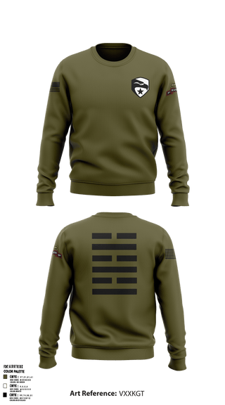 Crew Neck Sweatshirt, , Army, Teamtime, Team time, sublimation, custom sports apparel, team uniforms, spirit wear, spiritwear, sports uniforms, custom shirts, team store, custom team store, fundraiser sports, apparel fundraiser