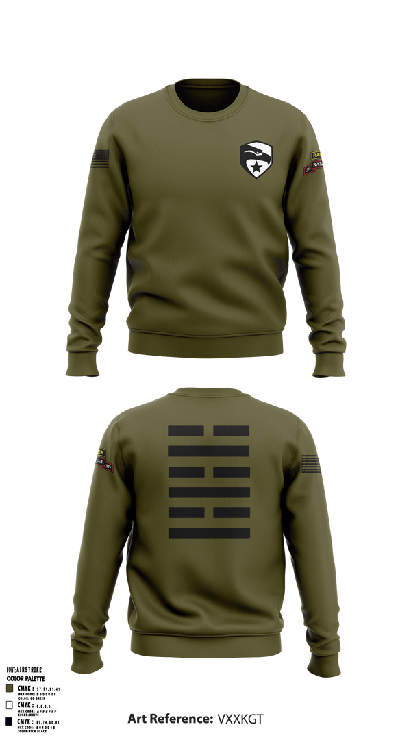 Crew Neck Sweatshirt, , Army, Teamtime, Team time, sublimation, custom sports apparel, team uniforms, spirit wear, spiritwear, sports uniforms, custom shirts, team store, custom team store, fundraiser sports, apparel fundraiser