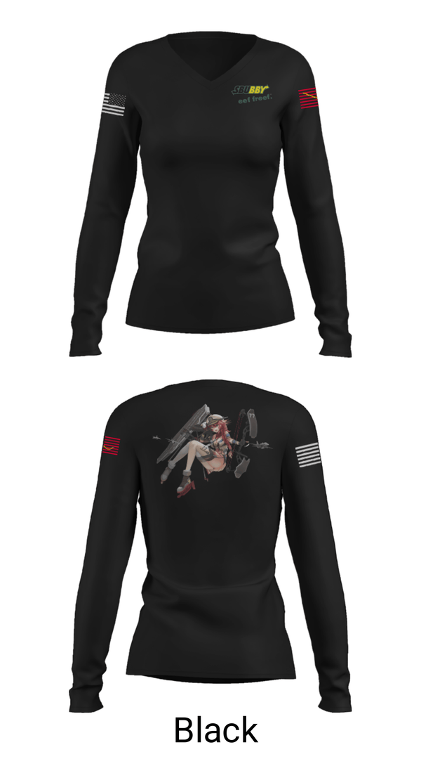 Women's Long Sleeve Vneck Shirt, , Navy, Teamtime, Team time, sublimation, custom sports apparel, team uniforms, spirit wear, spiritwear, sports uniforms, custom shirts, team store, custom team store, fundraiser sports, apparel fundraiser