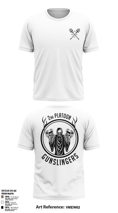 113th 2nd platoon 28176781 Short Sleeve Performance Shirt - 3