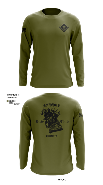 541st CEC-A 28153419 Long Sleeve Performance Shirt - 1