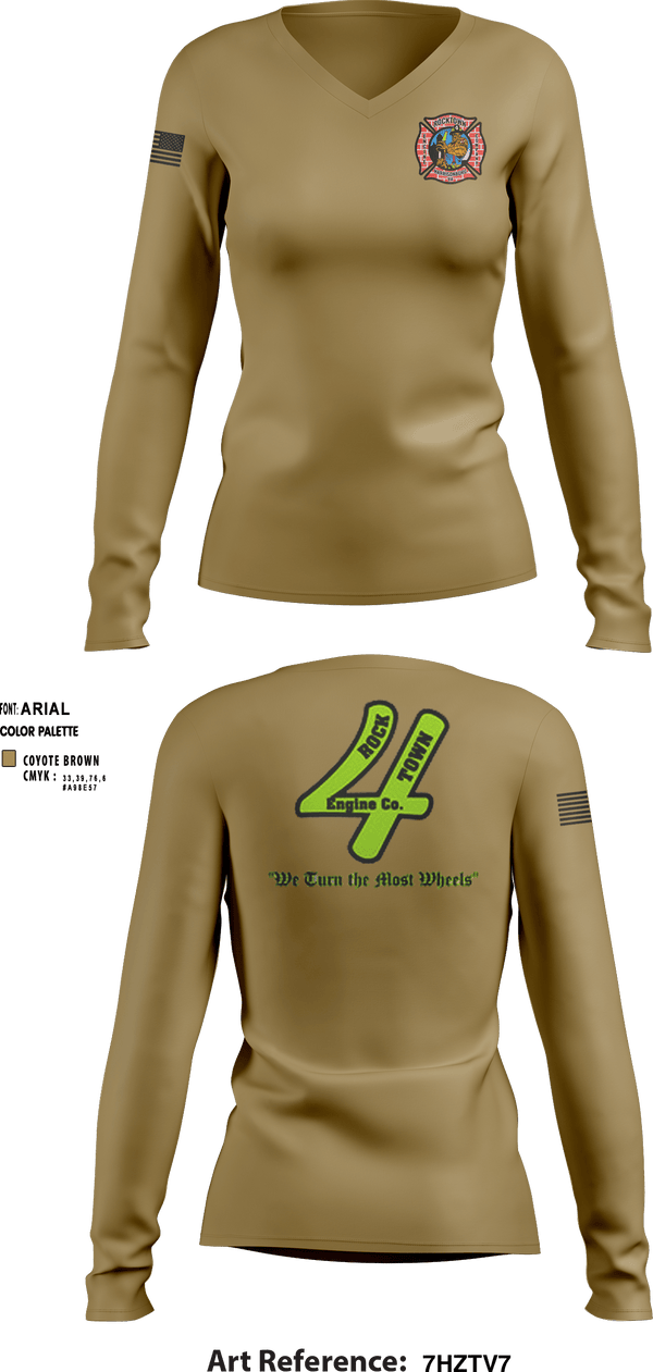 Women's Long Sleeve Vneck Shirt, , Fire Department, Teamtime, Team time, sublimation, custom sports apparel, team uniforms, spirit wear, spiritwear, sports uniforms, custom shirts, team store, custom team store, fundraiser sports, apparel fundraiser