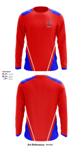 Des Lacs-Burlington High School Baseball 71005679 Long Sleeve Performance Shirt - 1