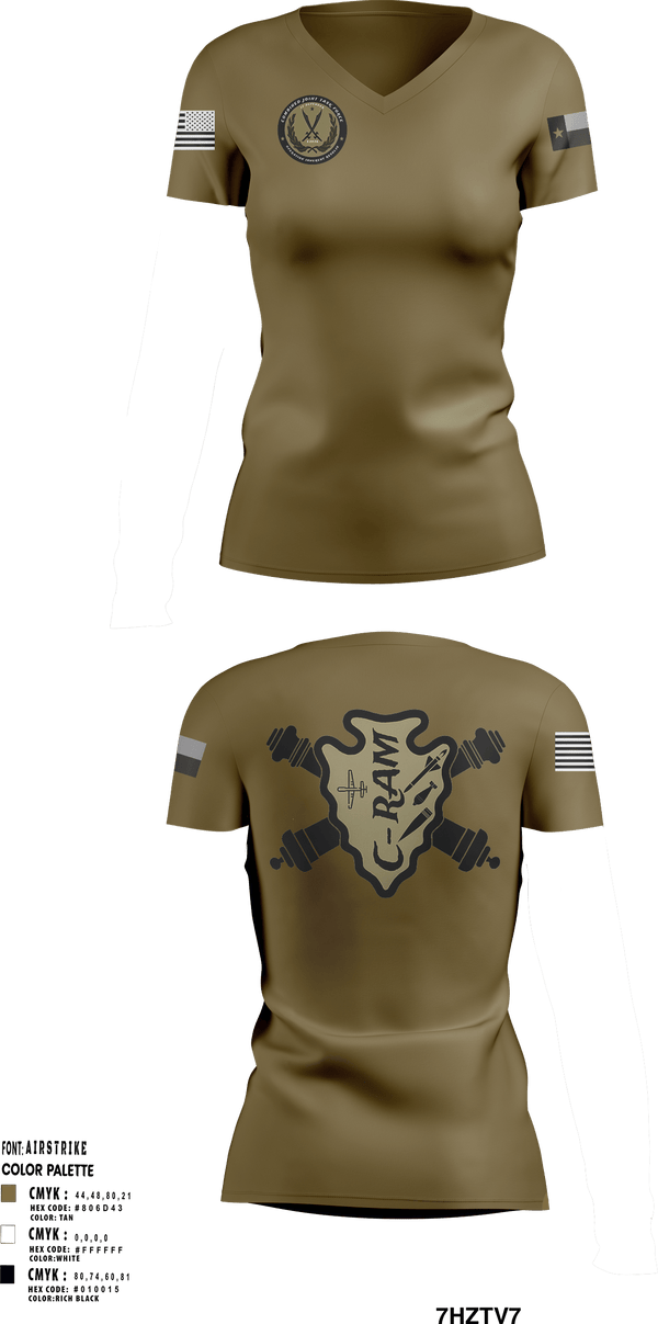 Women's Short Sleeve Vneck Shirt, 3133FABJ, Army, Teamtime, Team time, sublimation, custom sports apparel, team uniforms, spirit wear, spiritwear, sports uniforms, custom shirts, team store, custom team store, fundraiser sports, apparel fundraiser
