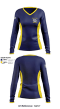 Kettle Falls High School Cheer 36977545 Women's Long Sleeve V-neck Shirt - 2