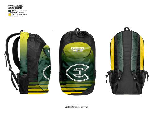 Gear Bag, Evergreen High School Wrestling, Wrestling, Teamtime, Team time, sublimation, custom sports apparel, team uniforms, spirit wear, spiritwear, sports uniforms, custom shirts, team store, custom team store, fundraiser sports, apparel fundraiser