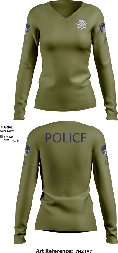 Willits Little Lake JRTF 70658416 Women's Long Sleeve V-neck Shirt - 17